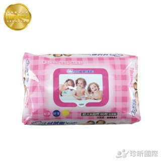 臺灣製 拭拭樂 嬰兒柔濕巾 60抽 約18cm × 20cm 濕紙巾 濕巾【TW68】