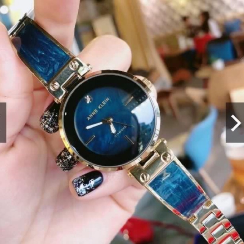 【台灣現貨】AJ美國精品手錶Anne Klein AK/2512NVGB 藍色時裝腕錶