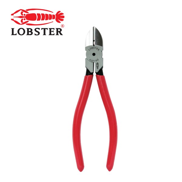 日本【蝦牌LOBSTER】浸塑柄電工斜嘴鉗● 6寸偏斜口剪線鉗● 2706  KCP-150mm●