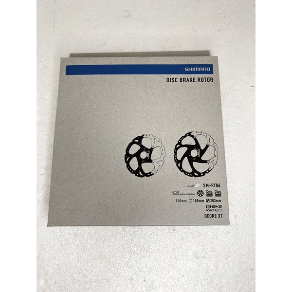 SHIMANO XT SM-RT86國際六孔ICE 散熱 碟盤DISC 160mm 180mm  203mm