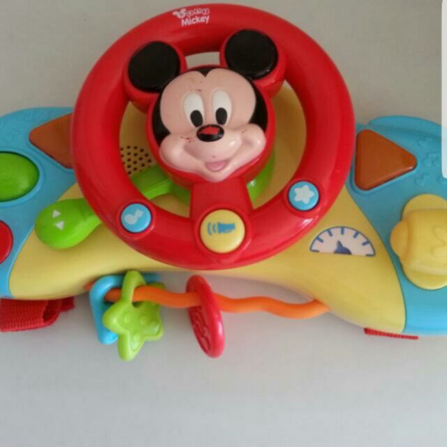 Disney迪士尼 嬰幼兒玩具米奇床邊方向盤