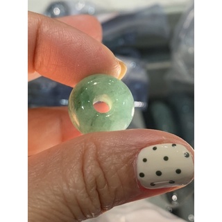 滿綠緬甸翡翠玉路路通甜甜圈平安扣D8180