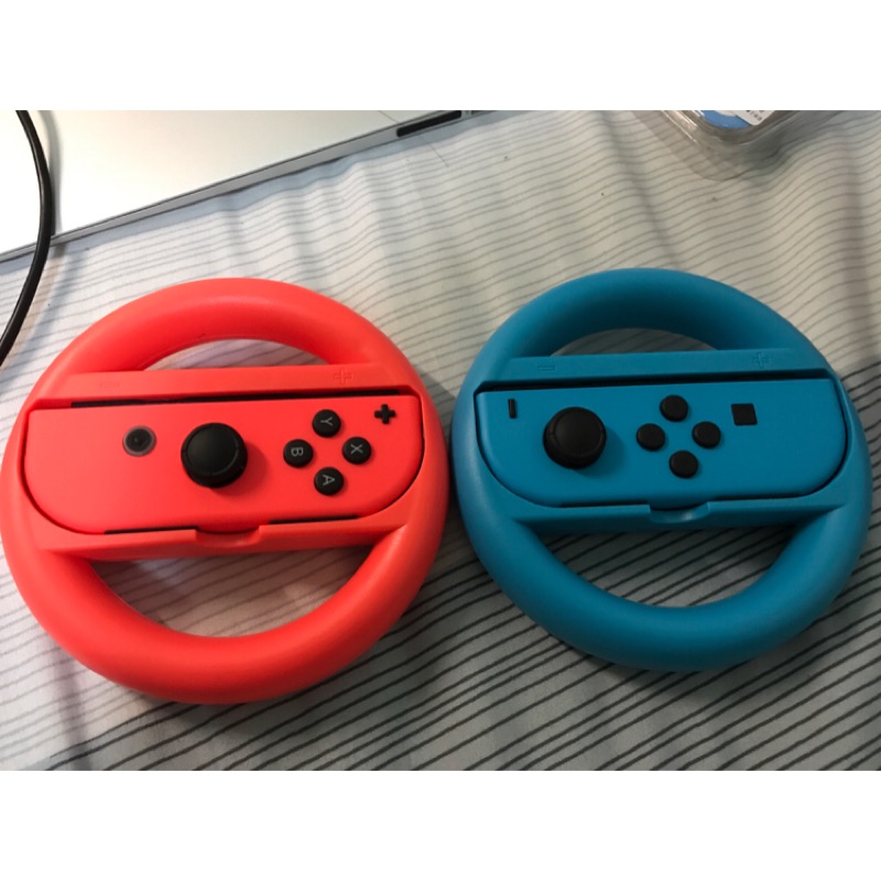 一組兩個99元 彩色方向盤 瑪利歐賽車8  豪華版 Nintendo Switch 瑪莉歐 （不含Joy-con)