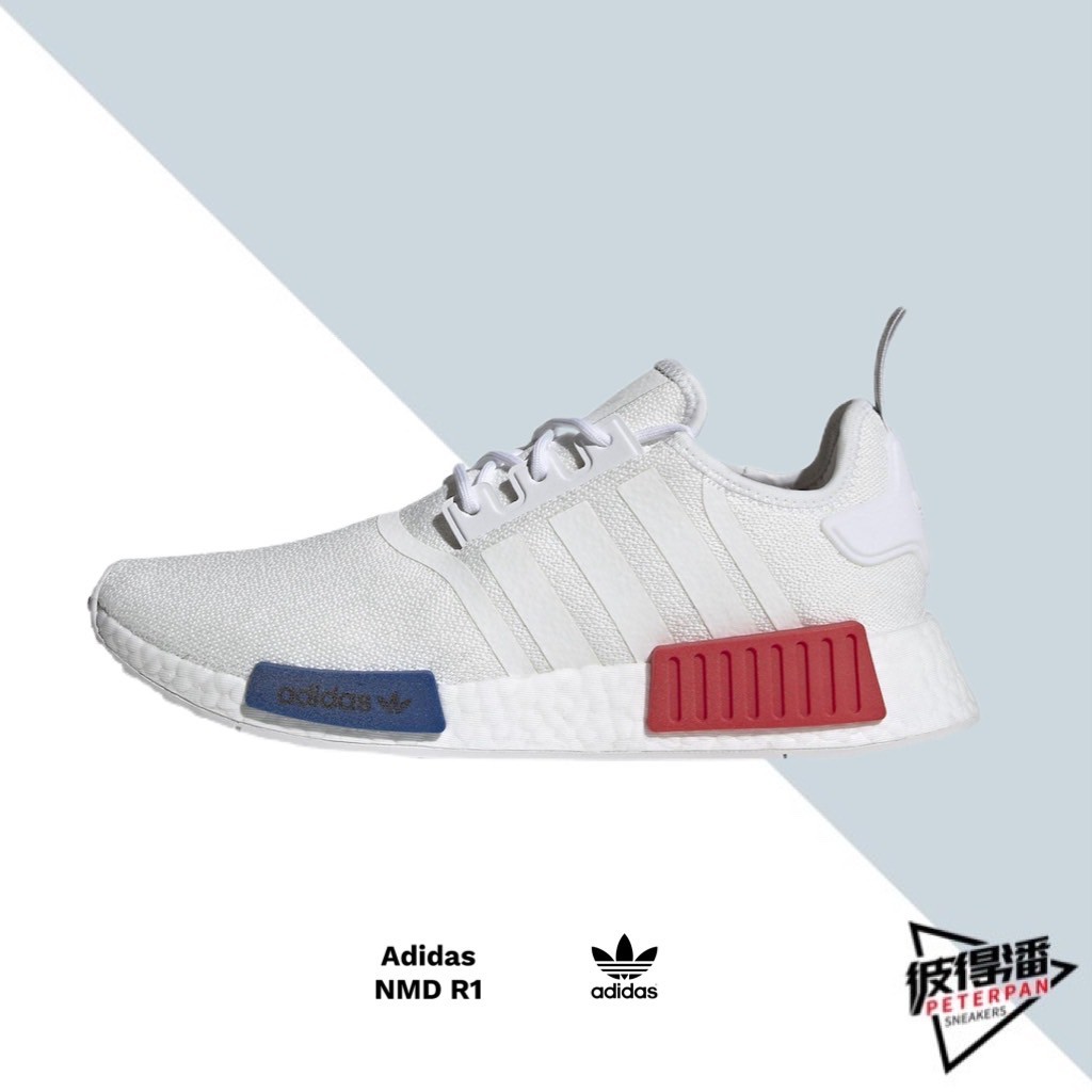 ADIDAS ORIGINALS NMD R1 白紅藍 初版 經典款 情侶 GZ7925【彼得潘】