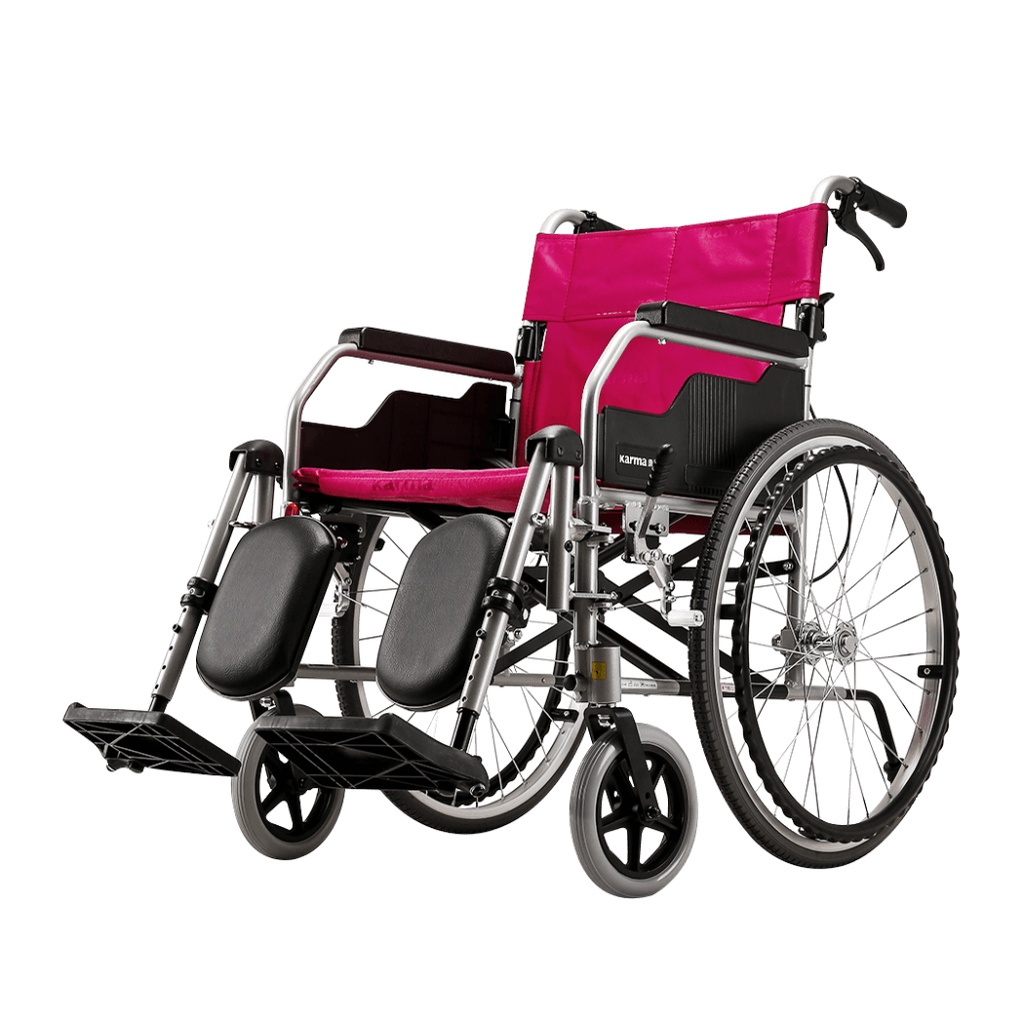 【順康】KARMA康揚鋁合金手動輪椅(大輪)骨科輪椅KM-1510(超值好禮二選一)