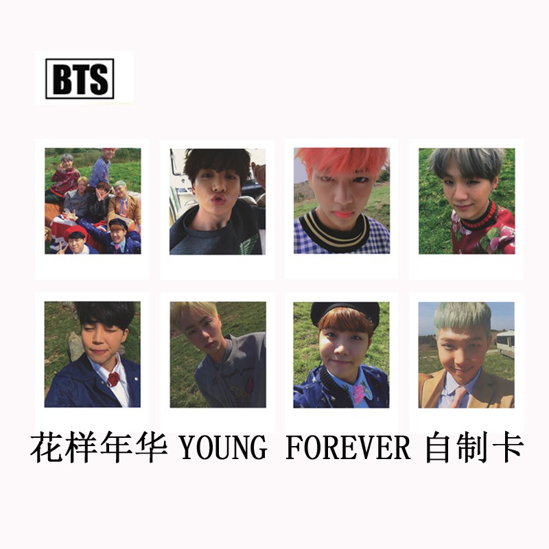 Bts 防彈少年團周邊同款花樣年華young Forever 專輯小卡 蝦皮購物