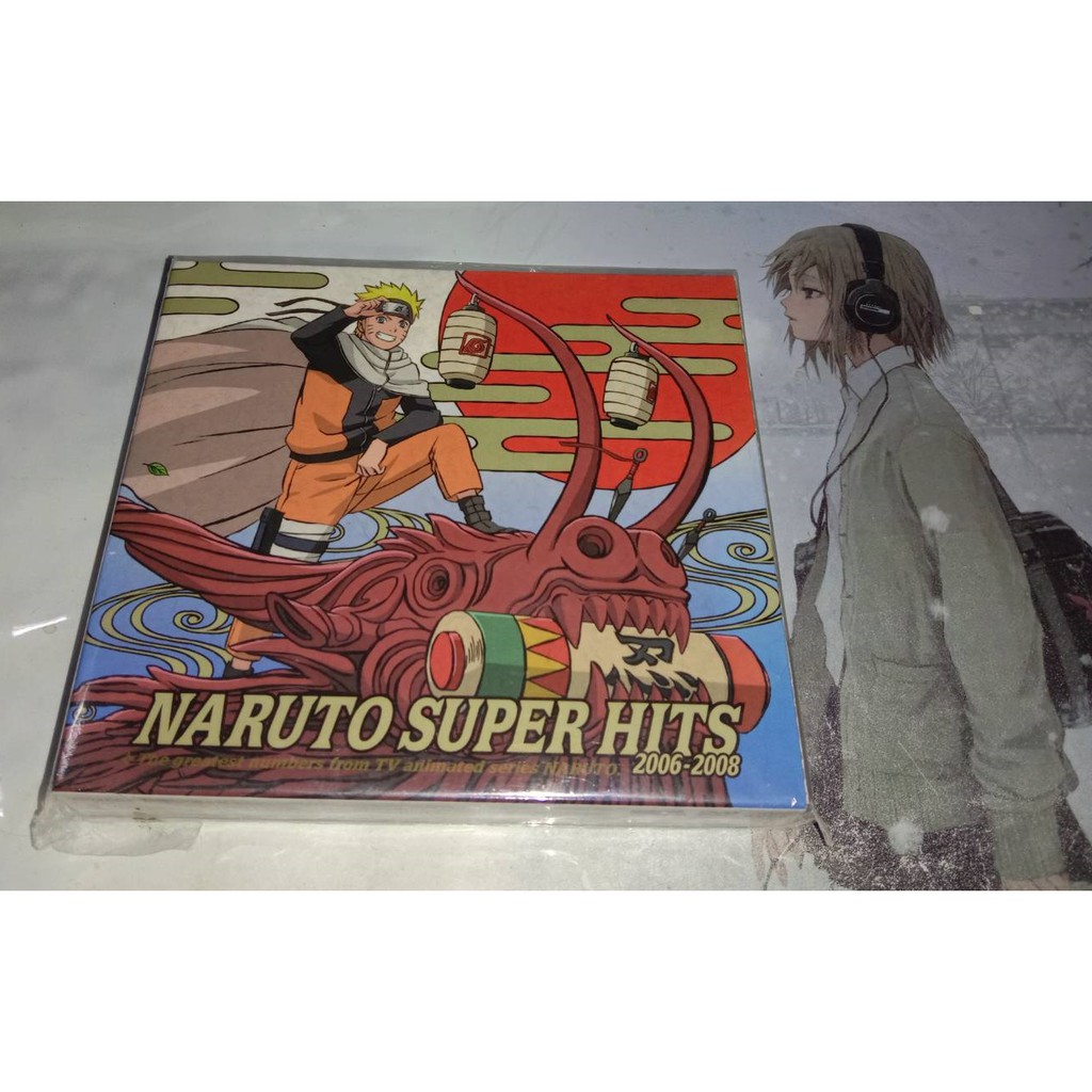 自藏品 日版 火影忍者原聲帶op 精選naruto Super Hits 期間限定生產主題曲 蝦皮購物