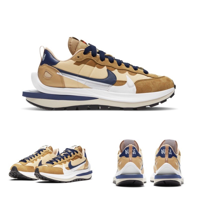 Quality Sneakers - Sacai x Nike Vaporwaffle 卡其 深藍 DD1875-200