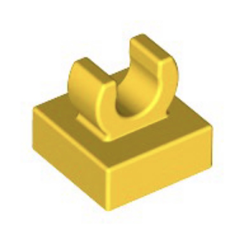 LEGO 樂高 6071270 15712 黃色 1x1 平板 附上夾