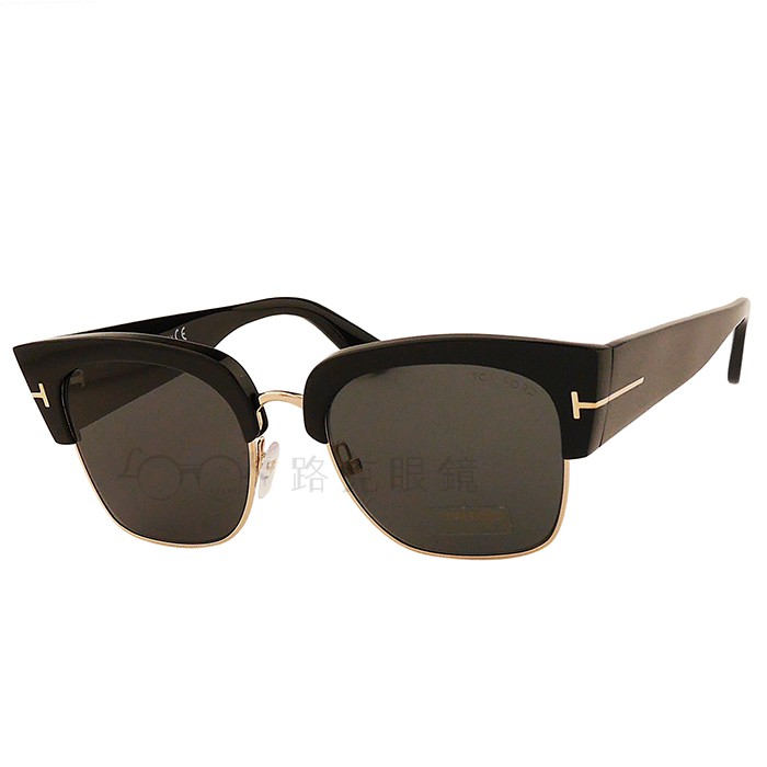 【LOOK路克眼鏡】TOM FORD 太陽眼鏡 Dakota 眉架 粗鏡腳 金屬 黑框 TF554 01A