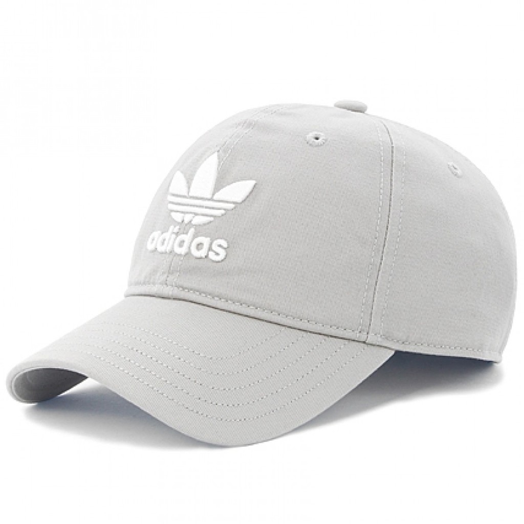 Adidas Original caps 灰色 愛迪達 三葉草 老帽 鴨舌帽 BK7282【逢甲 FUZZY】