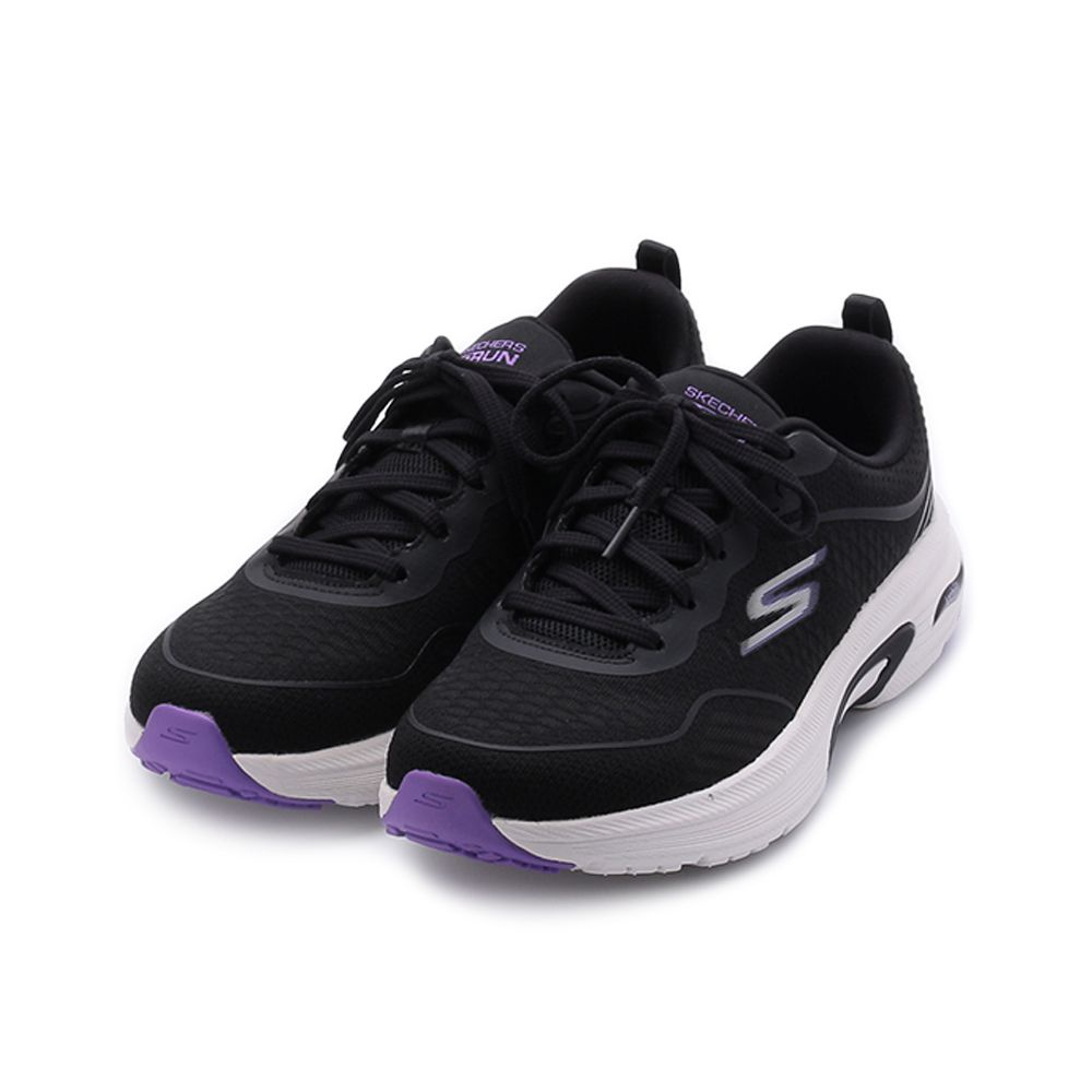 SKECHERS 慢跑系列 GORUN ARCH FIT 綁帶運動鞋 黑紫 128951BKPR 女鞋