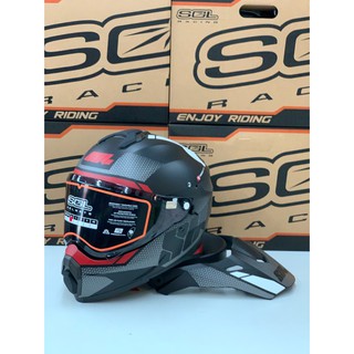任我行騎士部品 SOL SS2P 越野帽 全罩 多功能帽 內藏墨鏡 安全帽 太空漫遊 消光黑銀 SS-2P