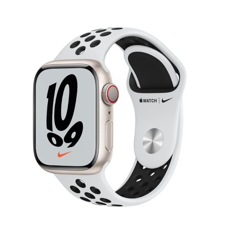 🔥 現貨 全新Apple Watch Nike S7 41mm GPS+行動網路 星光色配Nike運動型錶帶 可用振興券