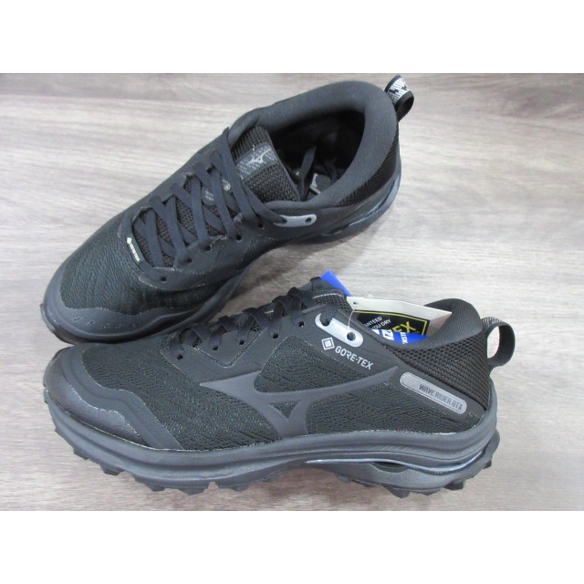 MIZUNO RIDER GTX 女性慢跑鞋 運動鞋 GORE-TEX 防水 透氣 避震 J1GD217915 黑色