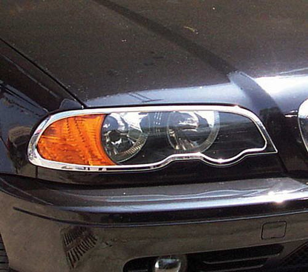 《※金螃蟹※》寶馬 BMW 3-E46 2D 鍍鉻大燈框