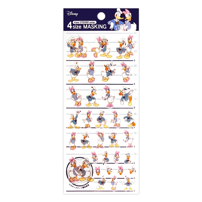 Disney 迪士尼【唐老鴨黛西 4size 貼紙 】日貨 Donald Duck DIY 裝飾貼紙 黛絲 菲林因斯特
