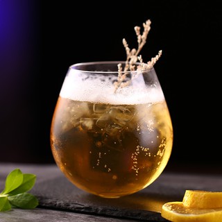 滿299出貨【炫彩】ins網紅餐廳不倒翁雞尾酒杯chic飲料杯 北歐玻璃杯個性蛋型玻璃杯