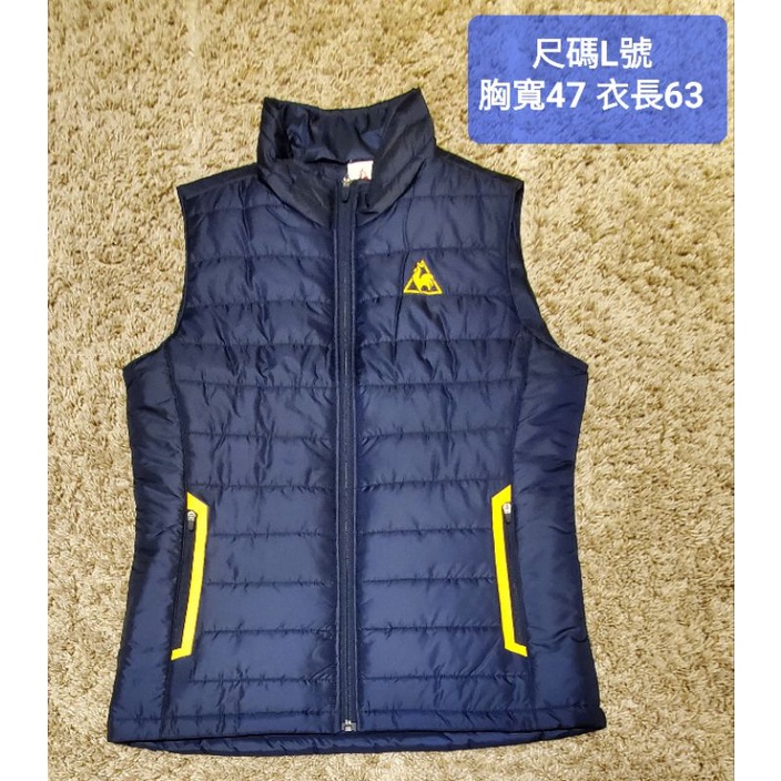 【便宜出清】全新 公司貨 正品 le coq sportif 公雞牌 女 成人 大童 深藍色 舖棉 背心 深灰色 長褲