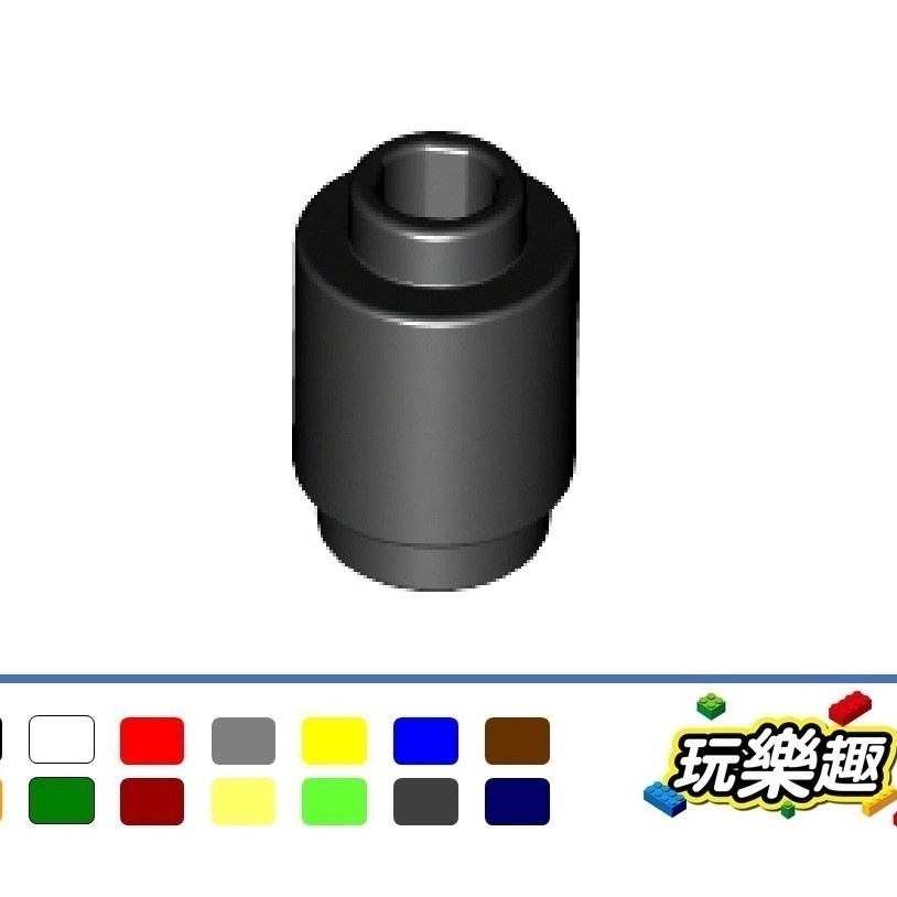 玩樂趣 LEGO 樂高 3062b Round 1 x 1 Open Stud 圓形磚 二手零件 2E30B
