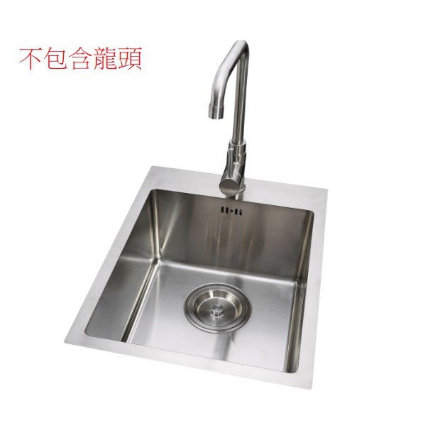 愛琴海廚房 台灣製造 手工槽方形 小水槽 SE-2400不鏽鋼毛絲面 消音墊 厚度1.2MM