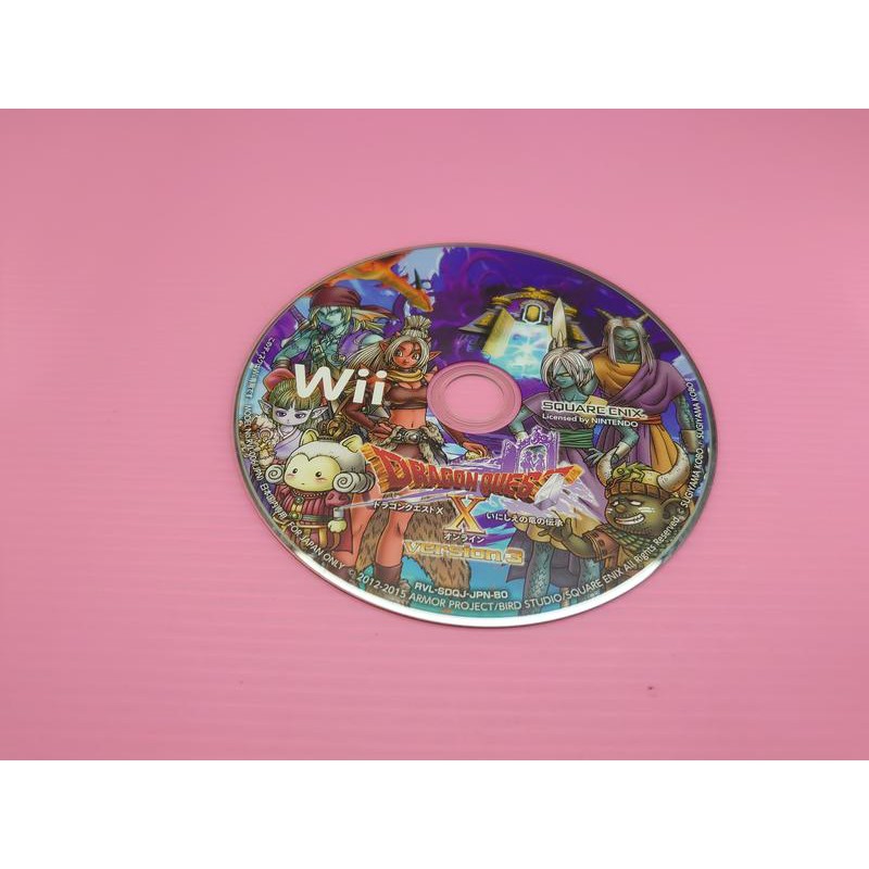 ト 出清價! 網路最便宜 無盒裝 功能完好 任天堂 Wii 2手原廠遊戲片 勇者鬥惡龍10 古龍的傳承 Online