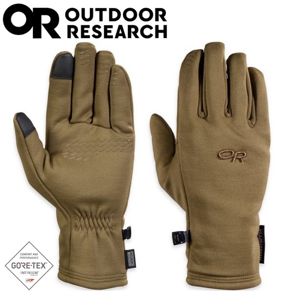 【Outdoor Research 美國 男 防風透氣觸控保暖手套《土黃色》】243172/保暖手套/悠遊山水