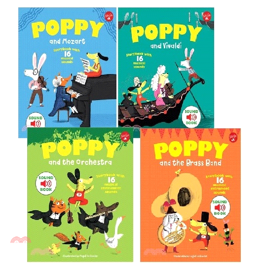 Poppy 帕可音效書(精裝本)(共4本)