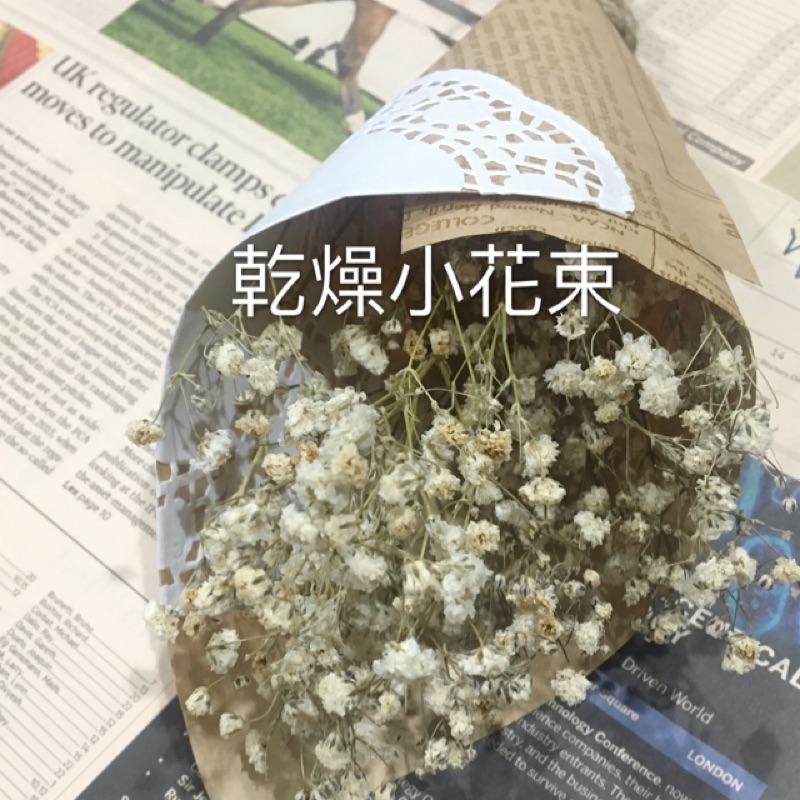 乾燥花 滿天星花束 小花束 畢業花束 婚禮佈置 Deco 蝦皮購物