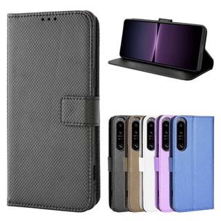 索尼 時尚鑽石翻蓋保護套 Sony Xperia 1 IV 錢包保護套 Xperia1 4 掛繩 PU 皮革外殼卡槽