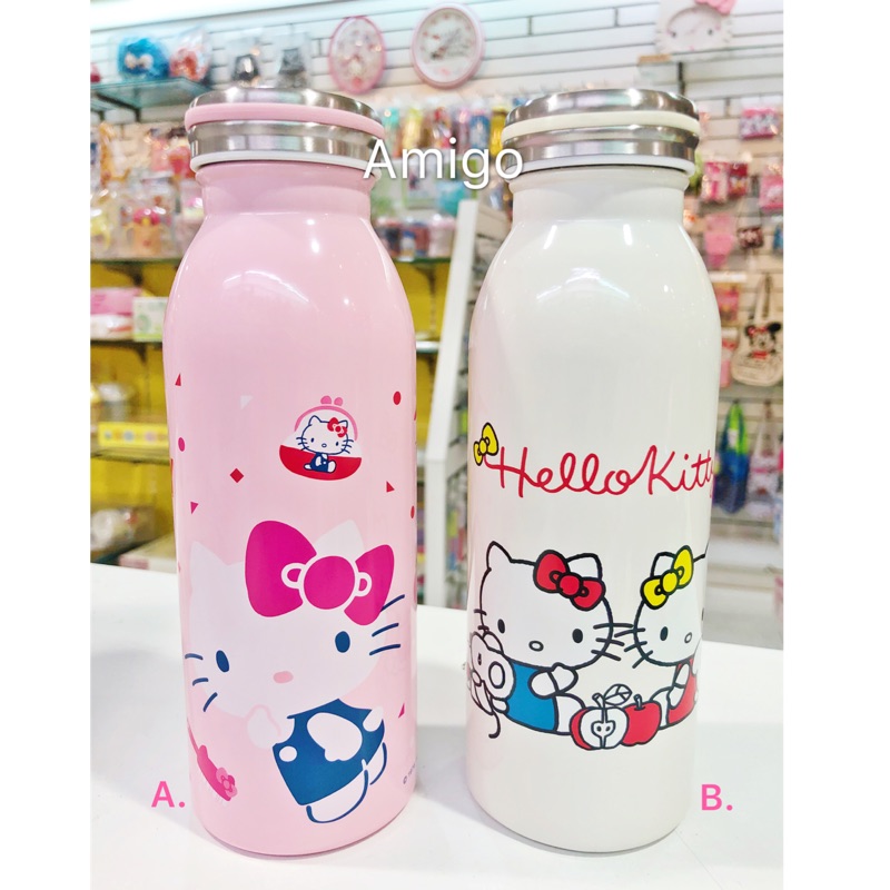 台灣正版授權 凱蒂貓 Hello Kitty 牛奶瓶 保溫瓶 保溫杯 水壺 水杯 水壺套 水瓶