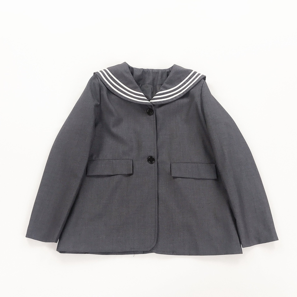 《甜甜女孩》日系學院風三條杠海軍領西裝制服外套學生女外套