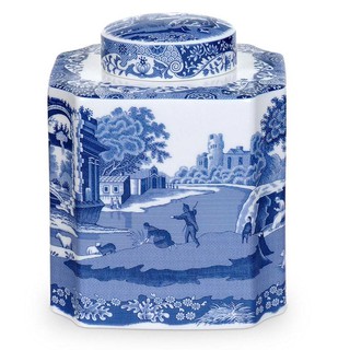 《齊洛瓦鄉村風雜貨》英國Spode Blue系列 茶葉罐 紅茶葉收納罐 收納罐 茶葉瓷罐 密封罐