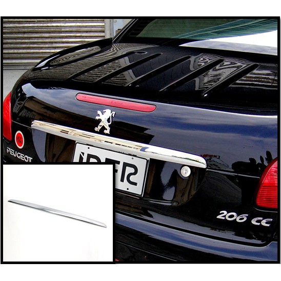 圓夢工廠 Peugeot 寶獅 206CC 206 CC 2000~2007 改裝 鍍鉻銀 尾門飾條 後箱飾條