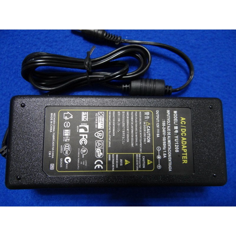 [yo-hong][保固6個月]高品質 12V8A 變壓器 當12V7A賣 帶燈 另有1A2A3A4A5A10A