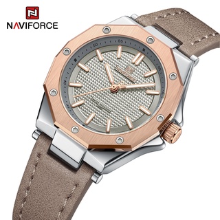 Naviforce NF5026 女士頂級品牌奢華時尚石英防水女士簡約女孩時鐘腕錶