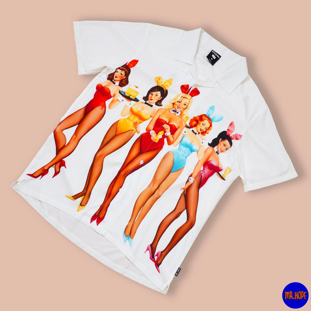 男女兼用 未使用 PLAYBOY by HUF BUNNIES WOVEN シャツ | www.italtras.com