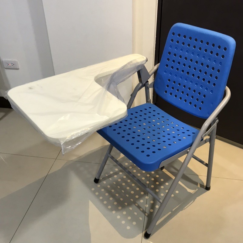 (特賣) 塑鋼烤漆透氣折合椅 課桌椅 摺疊椅 補習班大學椅 學生椅