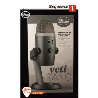 【爵士樂器】公司貨 美國 Blue yeti NANO USB 電容式麥克風 雪怪 小雪怪