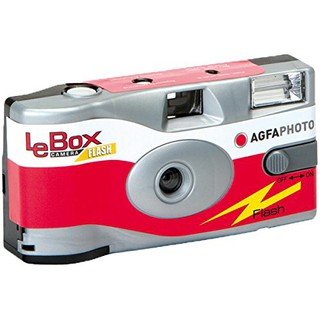 【高雄四海】現貨 愛克發 AGFA LeBox FLASH彩色即可拍．ISO400 附閃光燈．傻瓜相機 膠捲相機 27張