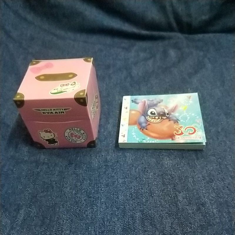 長榮航空Hello Kitty貓&amp;史迪奇meno便條紙