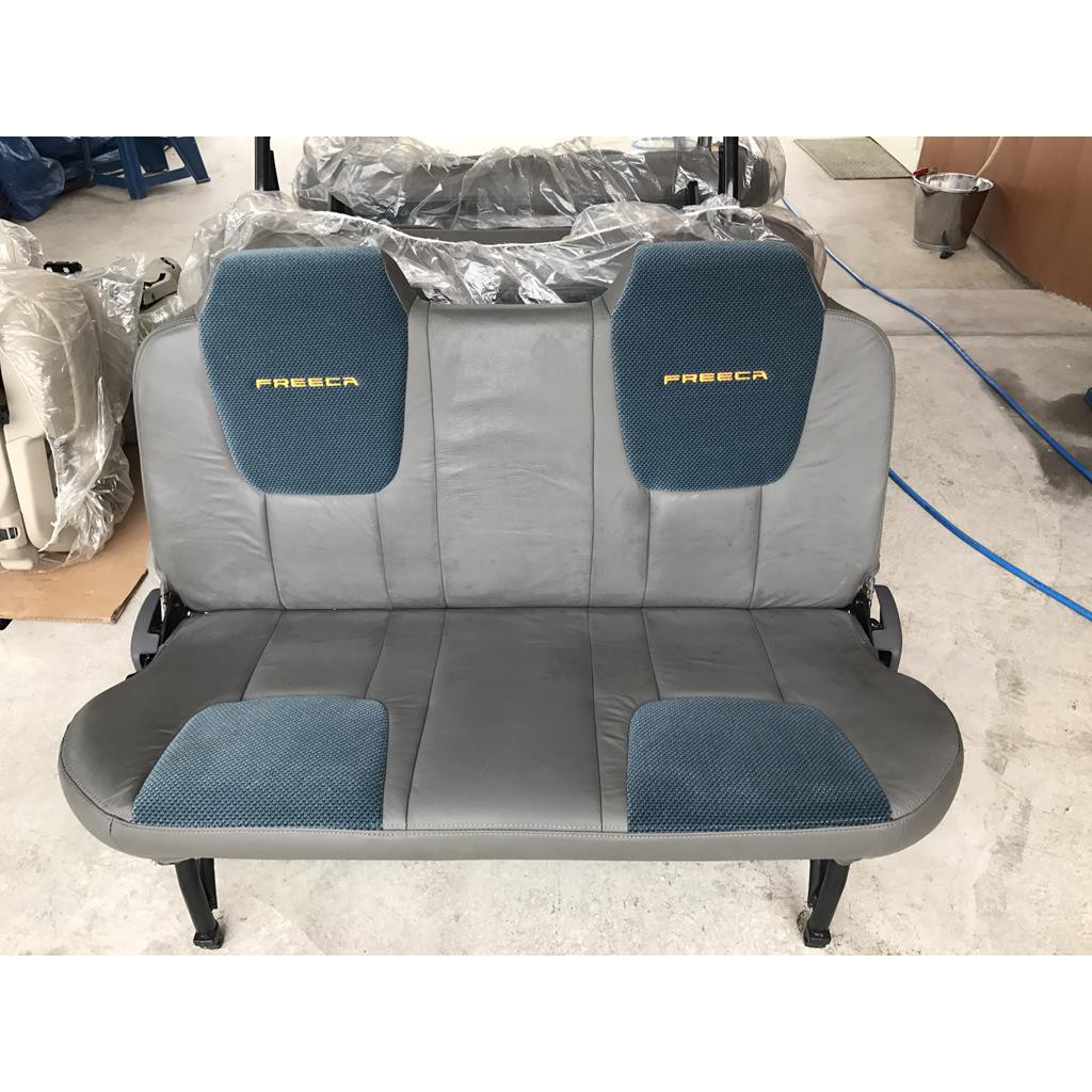 中華三菱mitsubishi Freeca福利卡 全新原廠座椅 第三排座椅 灰色皮 絨布 蝦皮購物