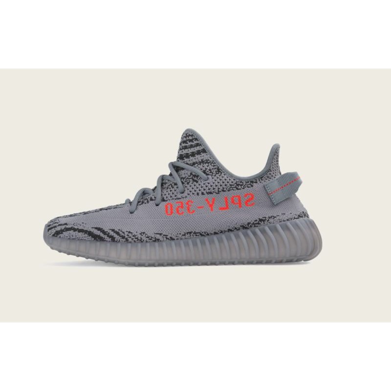 現貨台灣貨含發票  Adidas yeezy boost 350 v2 灰橘 尺寸9.5號 grey