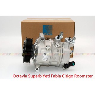 (VAG小賴汽車)Octavia Superb Yeti Fabia Citigo Roomster 冷氣 壓縮機 全新