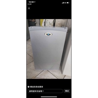 二手中古聲寶75公升小單門冰箱，型號SR-075K 保固3個月