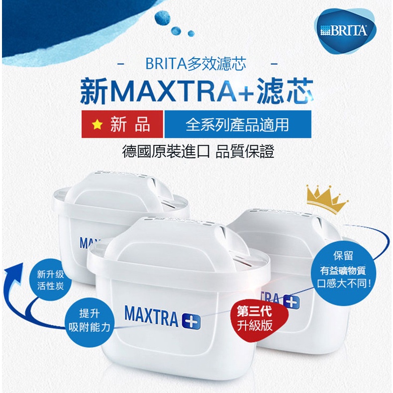 德國BRITA 原廠正品 MAXTRA Plus全效濾芯 /$155 濾水壺濾心 濾水壺配件 新一代濾芯新舊壺款都適用