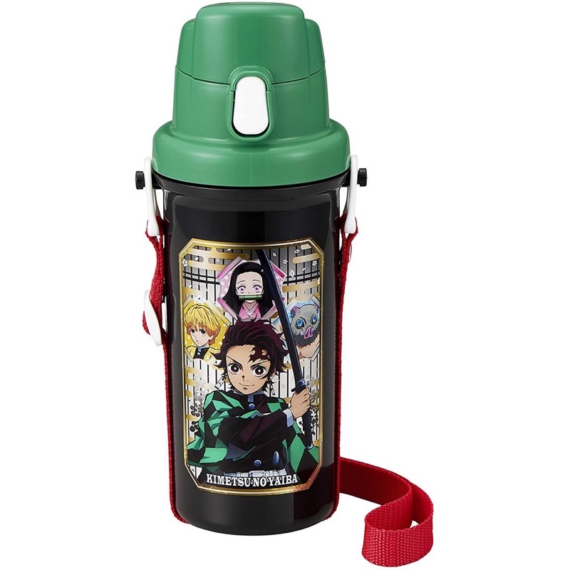 《現貨》日本 日本製 OSK 鬼滅之刃 銀離子 抗菌 兒童 幼兒 直飲 水壺 水瓶 600ml 附背帶