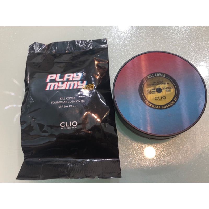 CLIO黑膠唱片氣墊粉餅盒