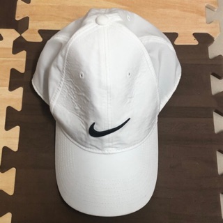 Nike GOLF ADULT UNISEX運動帽 NIKE棒球帽 鴨舌帽 老帽 白色帽子