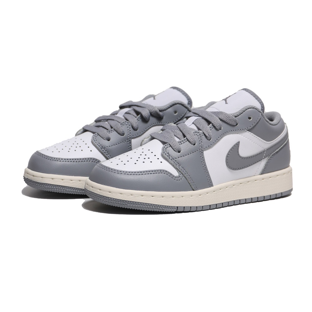 NIKE 休閒鞋 AIR JORDAN 1 GS 白灰 奶油底 大童 女 553560-053